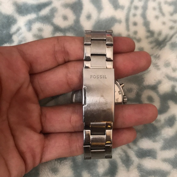 Fossil Silver Diamond Encrusted . Small fit . - Picture 5 of 8